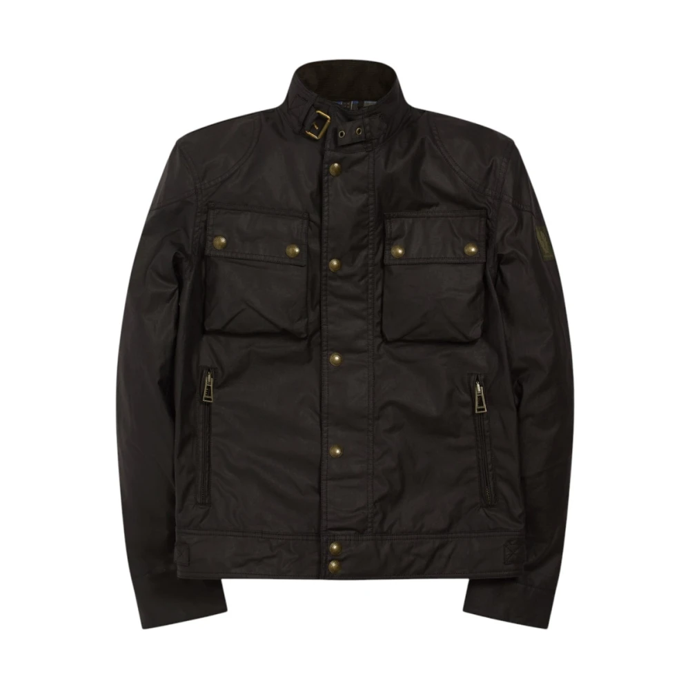 Belstaff , Light Jackets, Male, Black, 3XL, Racemaster Jacket