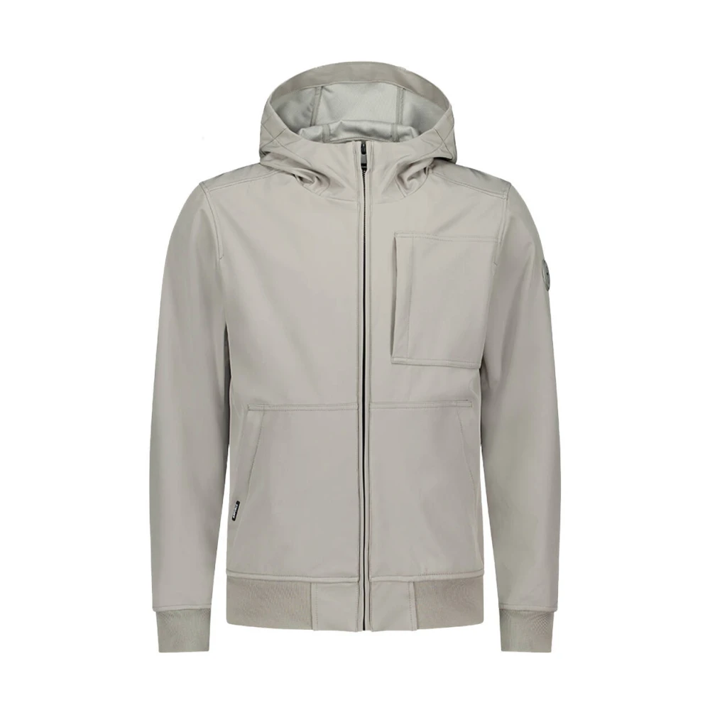 Airforce Capuchon Softshell Jas Gray Heren