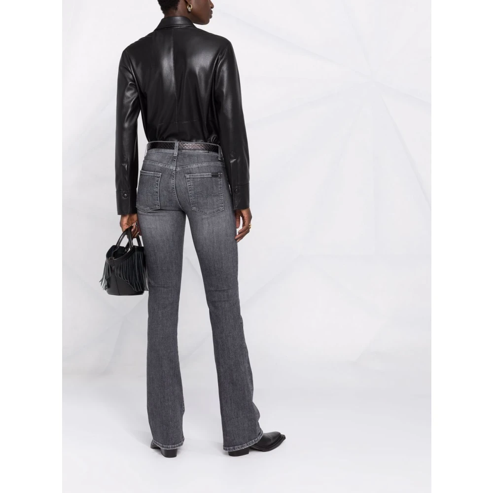 7 For All Mankind Bootcut Soho Mid Rise Jeans Gray Dames