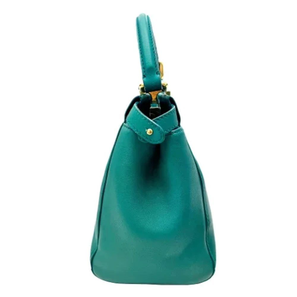 Fendi Vintage Pre-owned Leather fendi-bags Green Dames