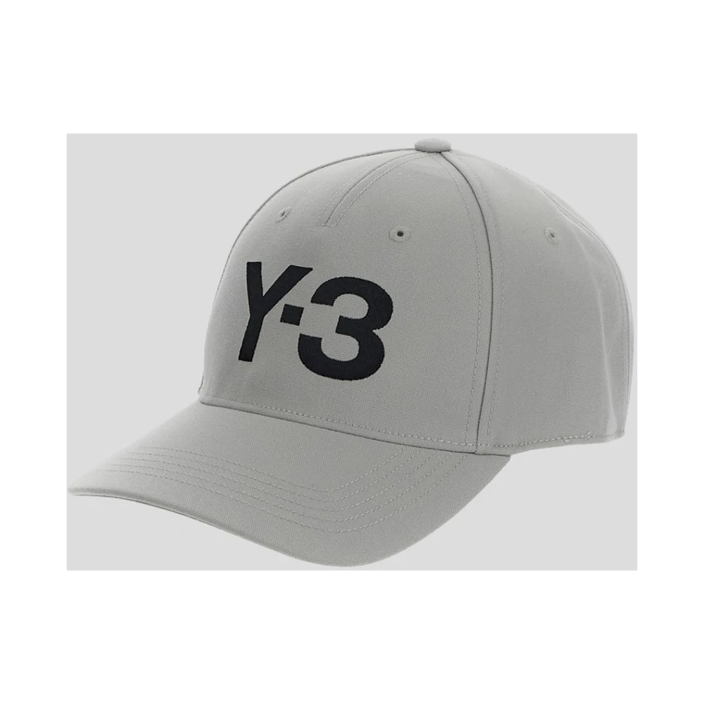 Y-3 Polyester Logo Cap Gray Unisex