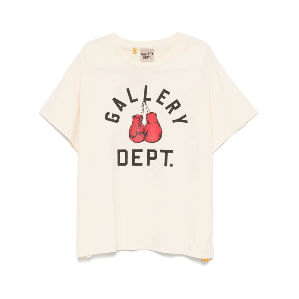 Gallery Dept. Illustratie-stijl Print Katoenen T-shirt Beige Heren
