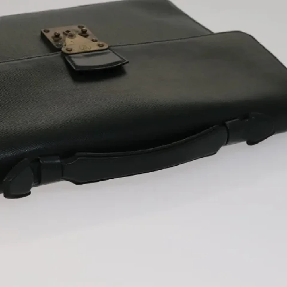 Louis Vuitton Vintage Pre-owned Leather briefcases Green Dames