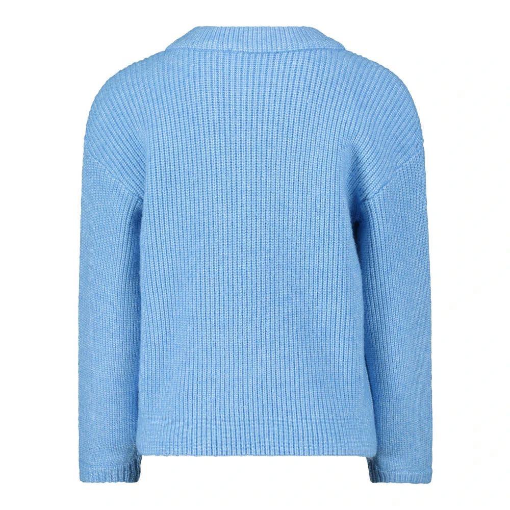 Betty & Co V-hals Gebreide Trui Blue Dames