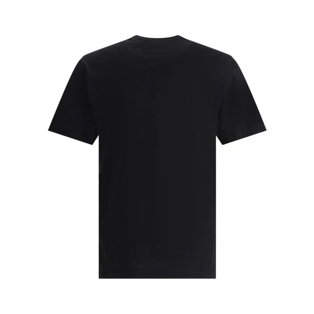 Ermenegildo Zegna Monogram Minimalist Katoenen T-shirt Black Heren