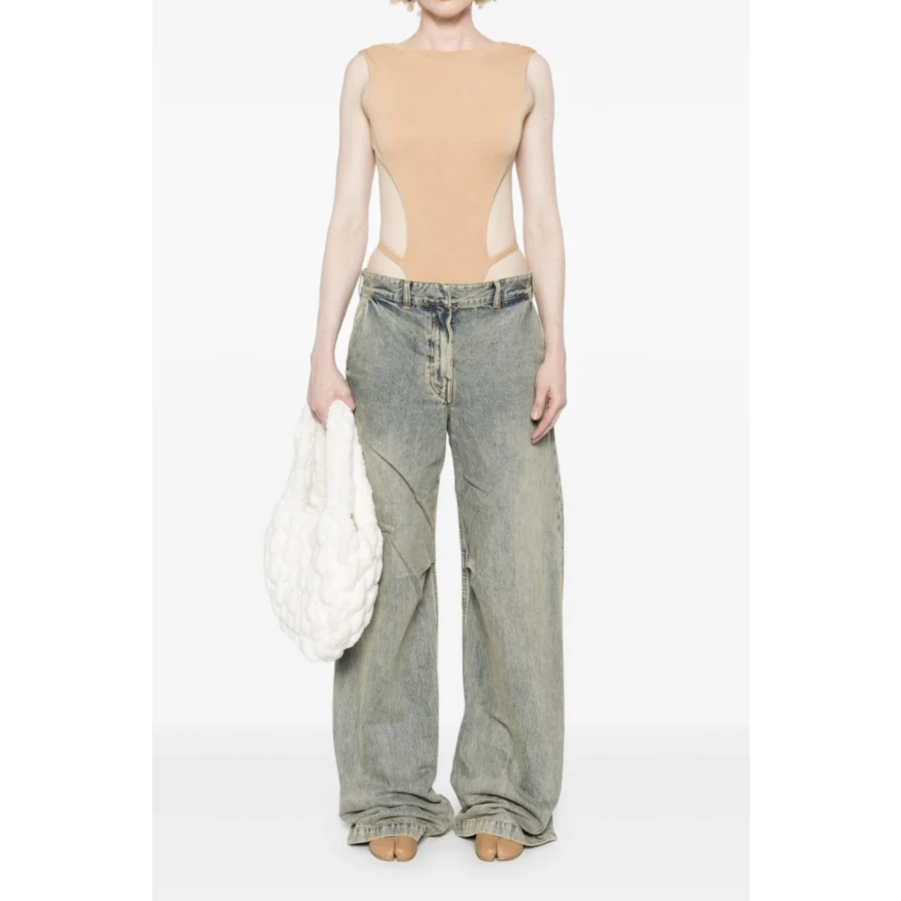 Entire Studios Klep Bodysuit Beige Dames