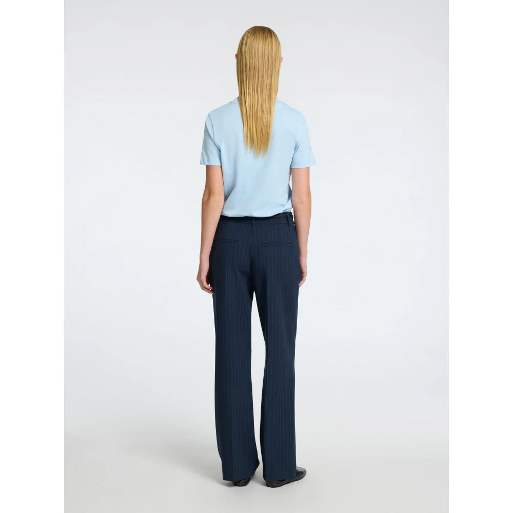Selected Femme Essential O-Neck T-shirt Cashmere Blue Dames