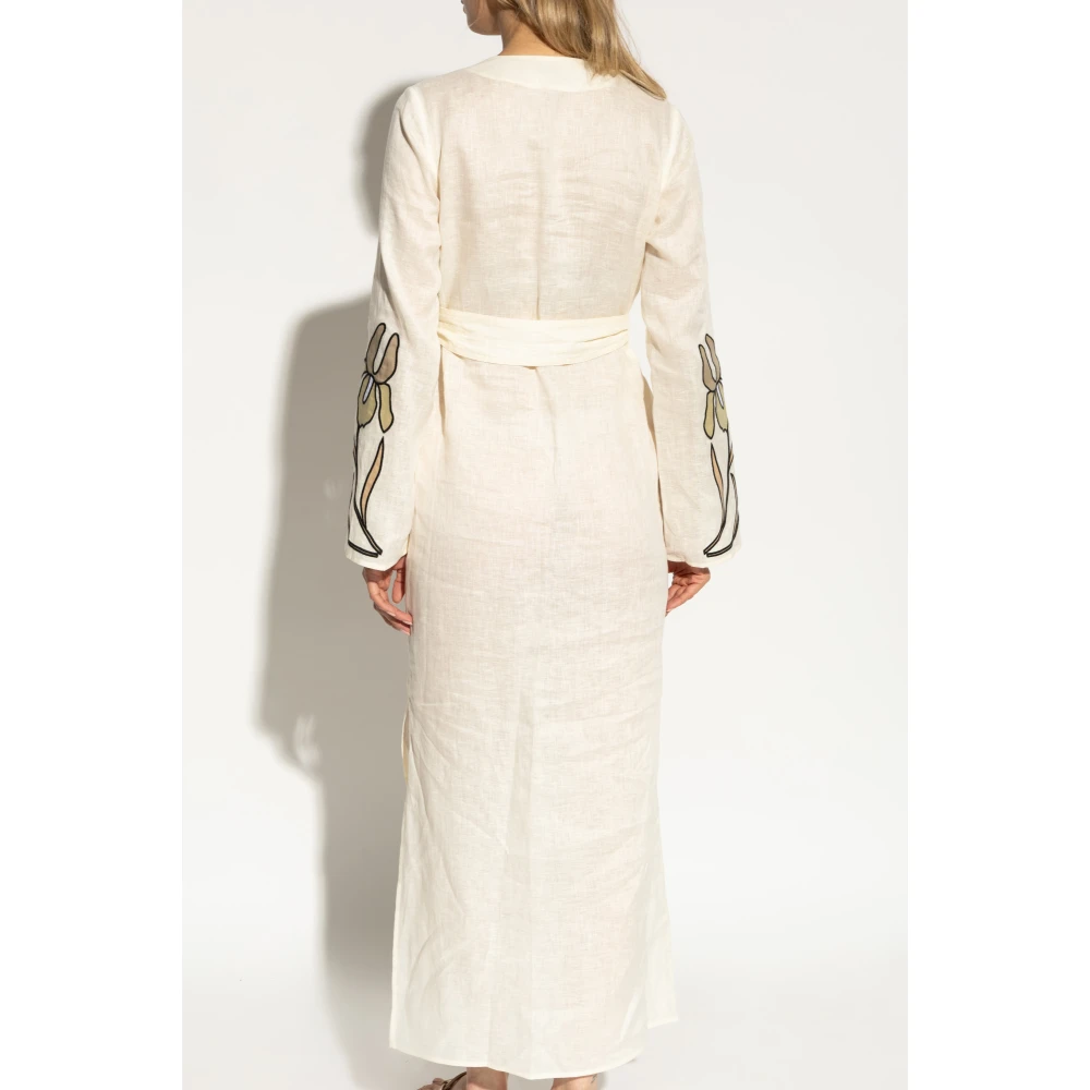 TORY BURCH Linnen jurk Multicolor Dames