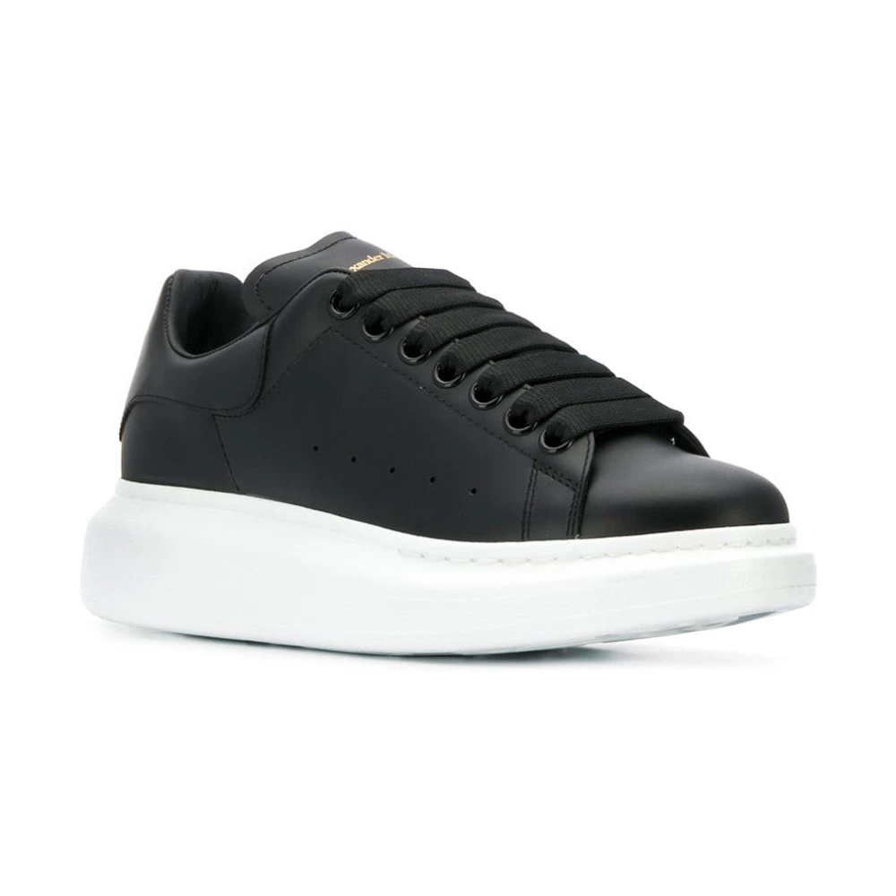 Alexander Mcqueen Women's Black Sneakers, 2 1/2 Uk, Trainers For