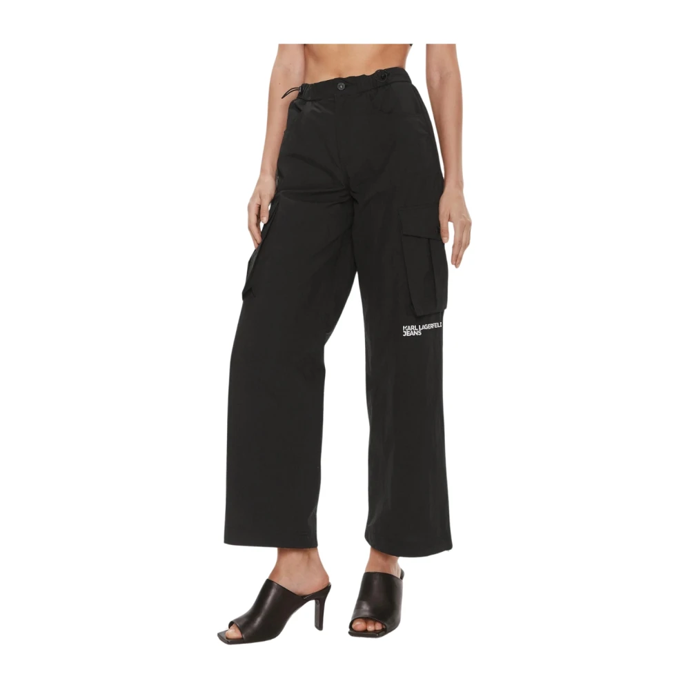 Karl Lagerfeld Cargo broek Black Dames
