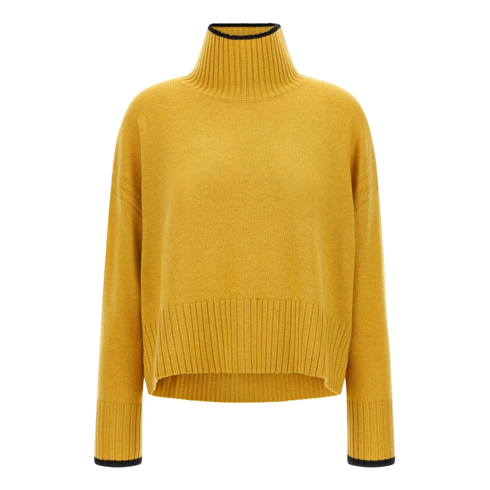 Pinko Jersey De Cuello Alto Falkland Knitwear Mujer Amarillo Xs