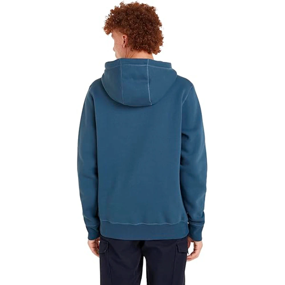Tommy Hilfiger Blauwe Trui Katoen Polyester Mix Regular Fit Blue Heren