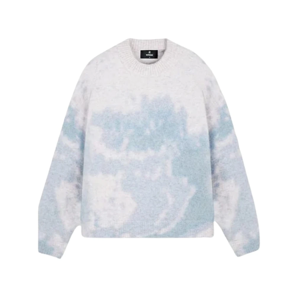 Represent Abstract Fantasy Gebreide Trui Gray Heren