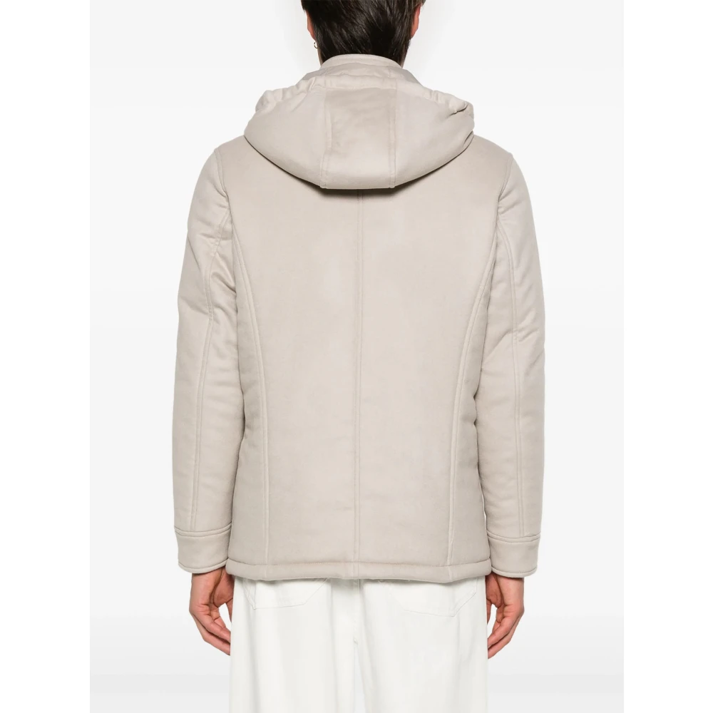 Barba Kasjmierjas met afneembare capuchon Beige Heren