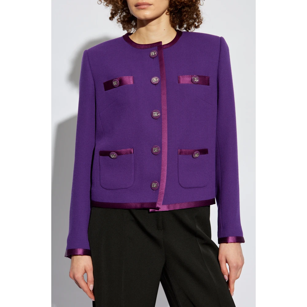 Dolce & Gabbana Wollen blazer Purple Dames