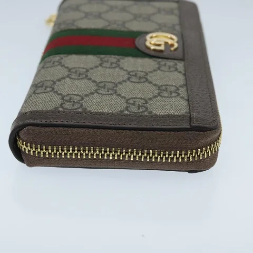 Gucci Vintage Pre-owned Canvas wallets Beige Dames