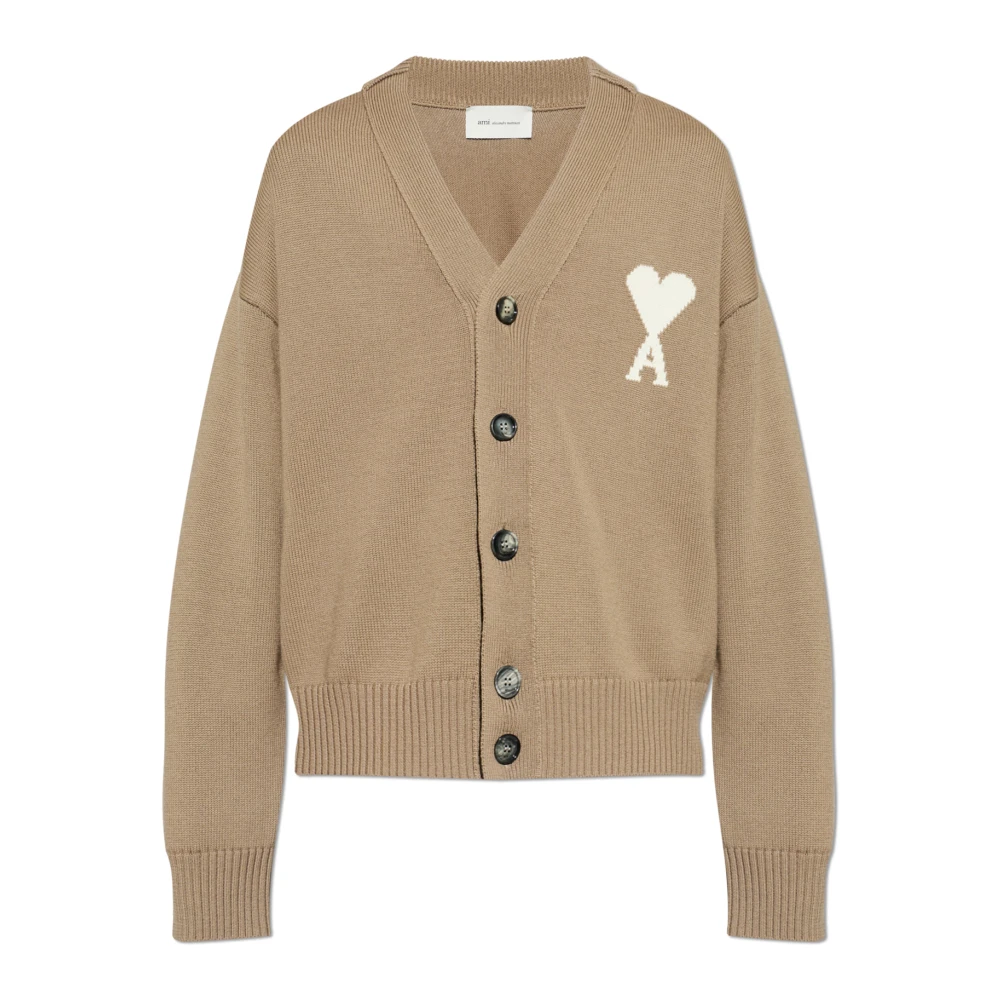 Ami Paris Uomo Marrone Maglie, Xl, New,