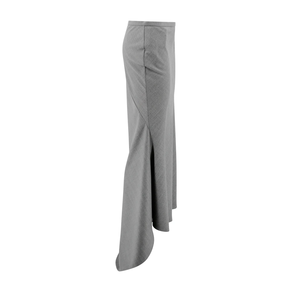 Philosophy di Lorenzo Serafini Grijze Asymmetrische Geweven Rok Gray Dames