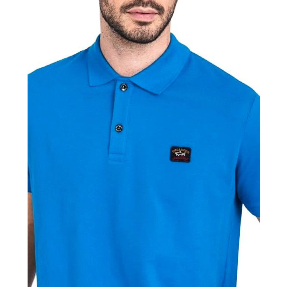 PAUL & SHARK Polo Shirt Blue Heren