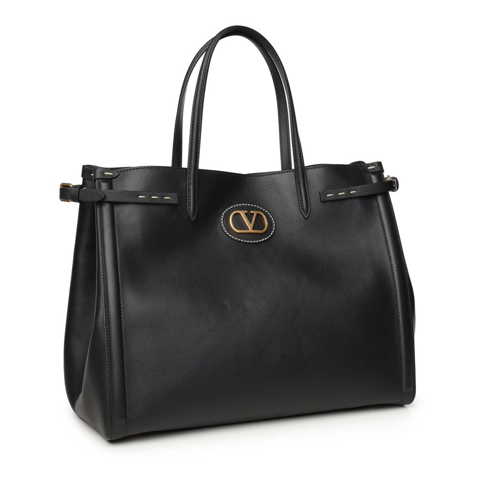 Valentino Garavani Zwarte Medium Tote Tas Black Heren