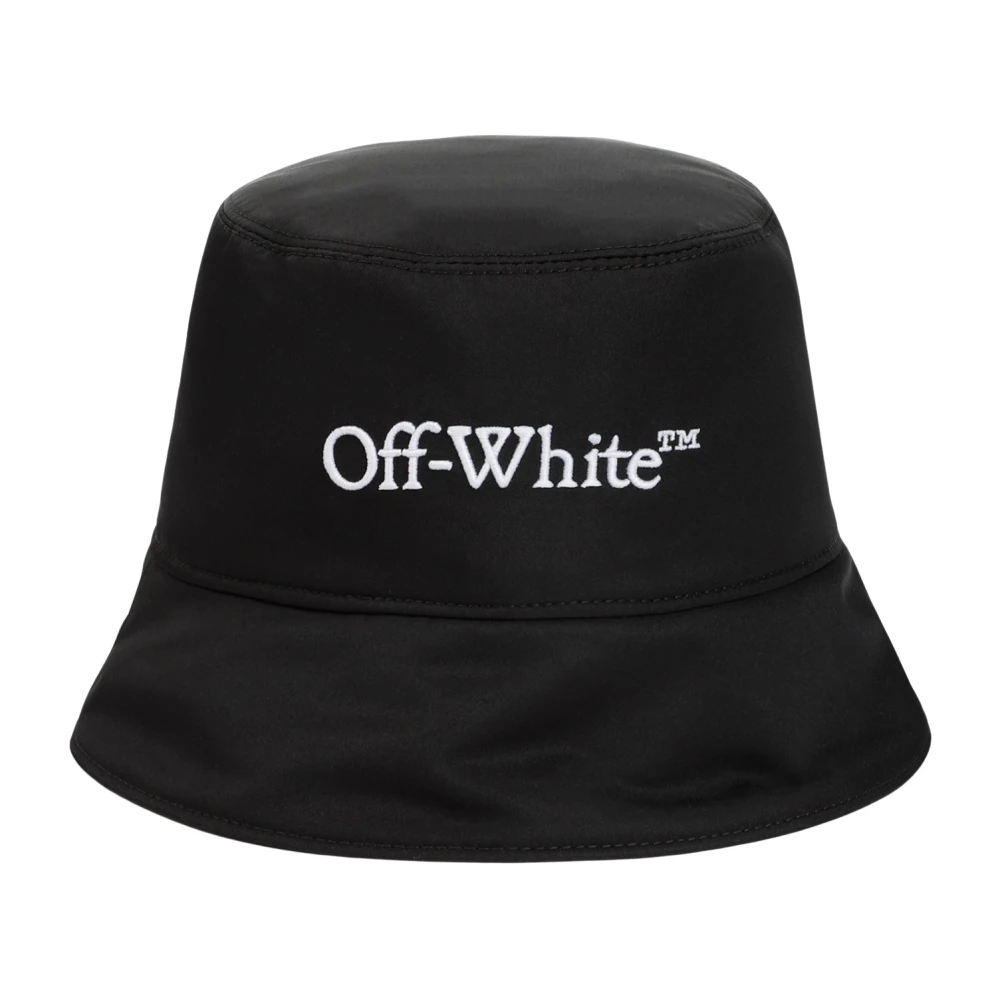 Off White Zwarte Bookish Bucket Hat Black Dames