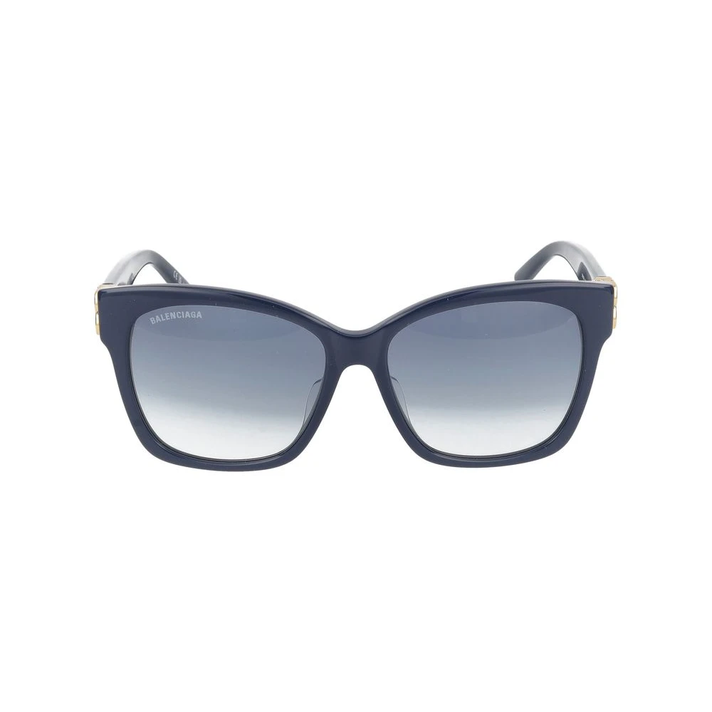 Balenciaga Women's Blue Sunglasses, 57 Mm, Gold Sunglasses Bb0102sa Style