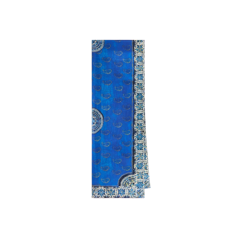 Maliparmi 70X200 Collection Print Stole Blue Dames