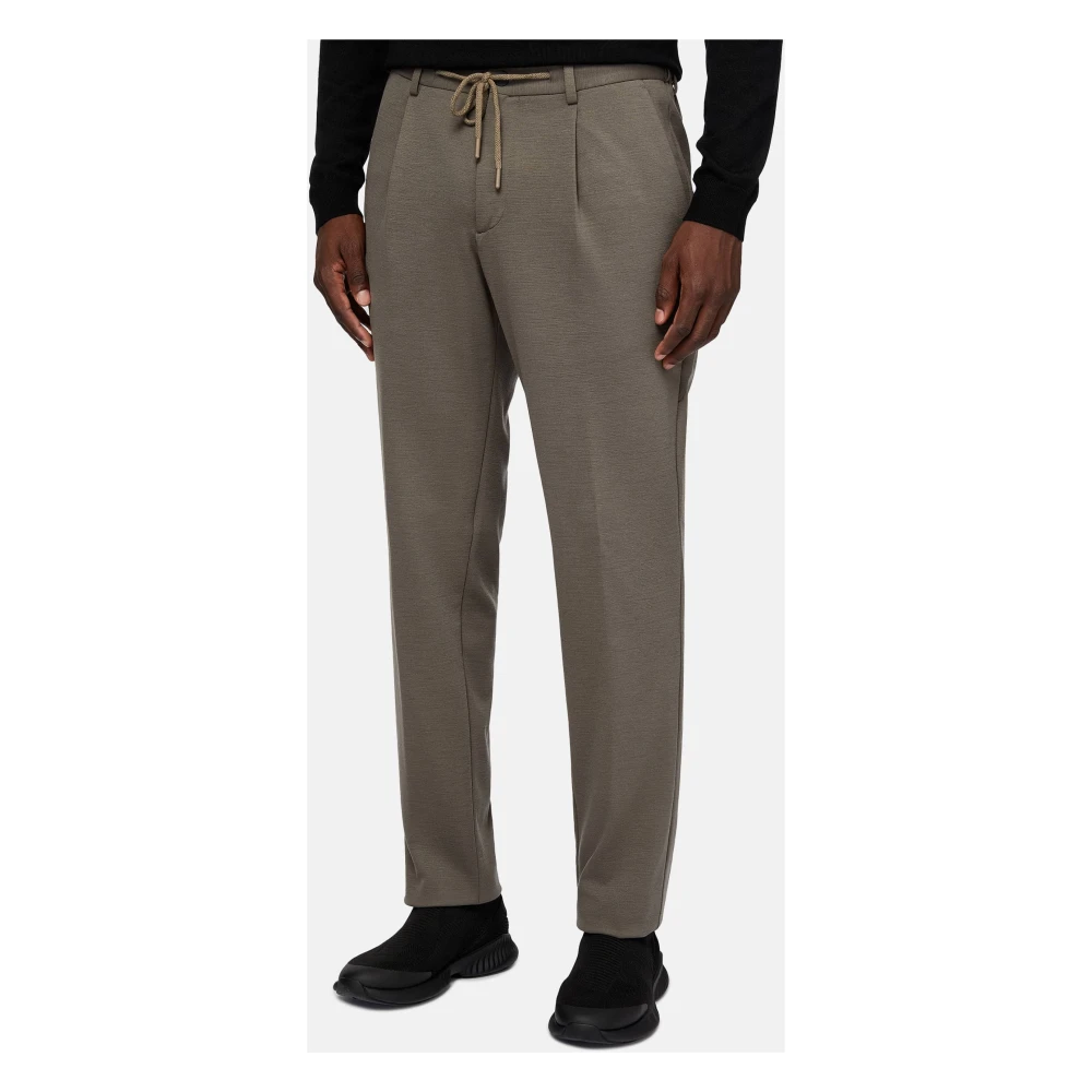 Boggi Milano B Tech wollen broek Beige Heren