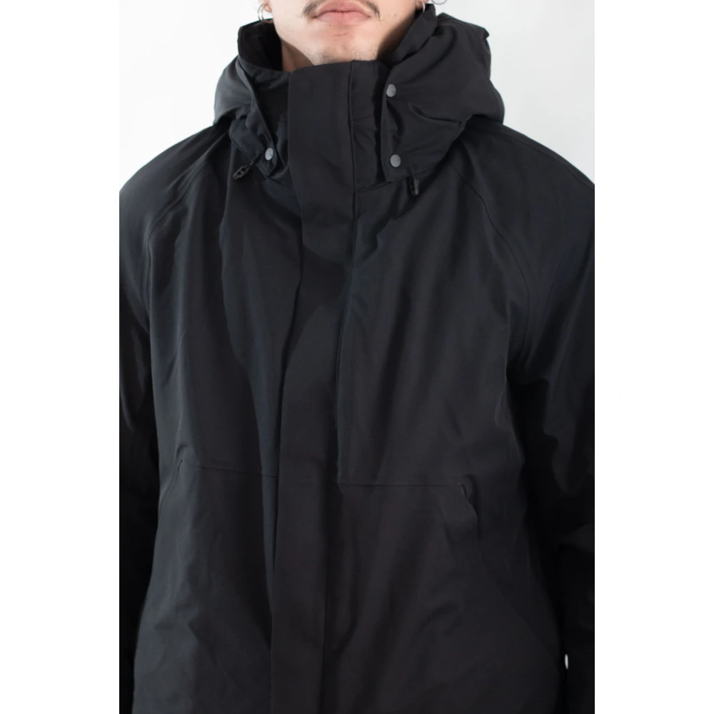 Krakatau Waterdichte korte jas in Zwart Black Heren