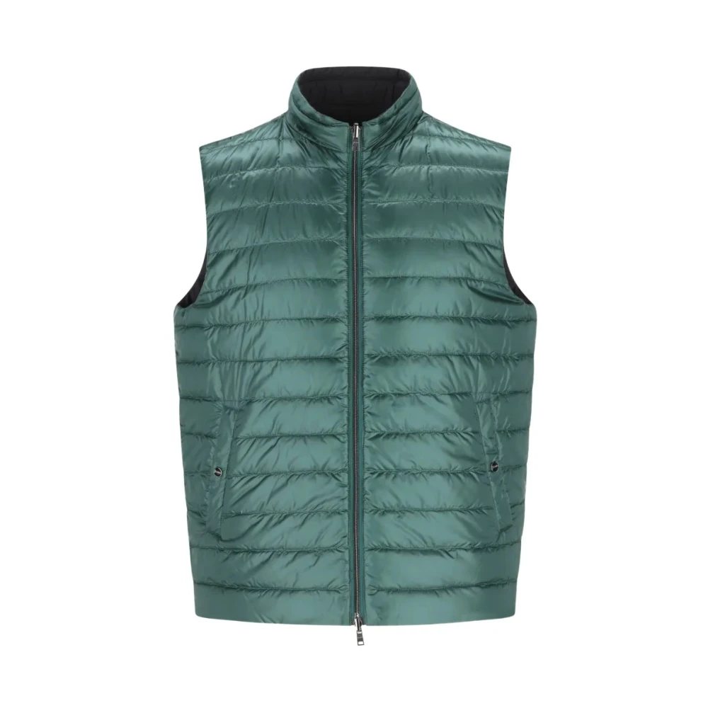 Herno Men's Green Waistcoats, M, Piumino Gilet