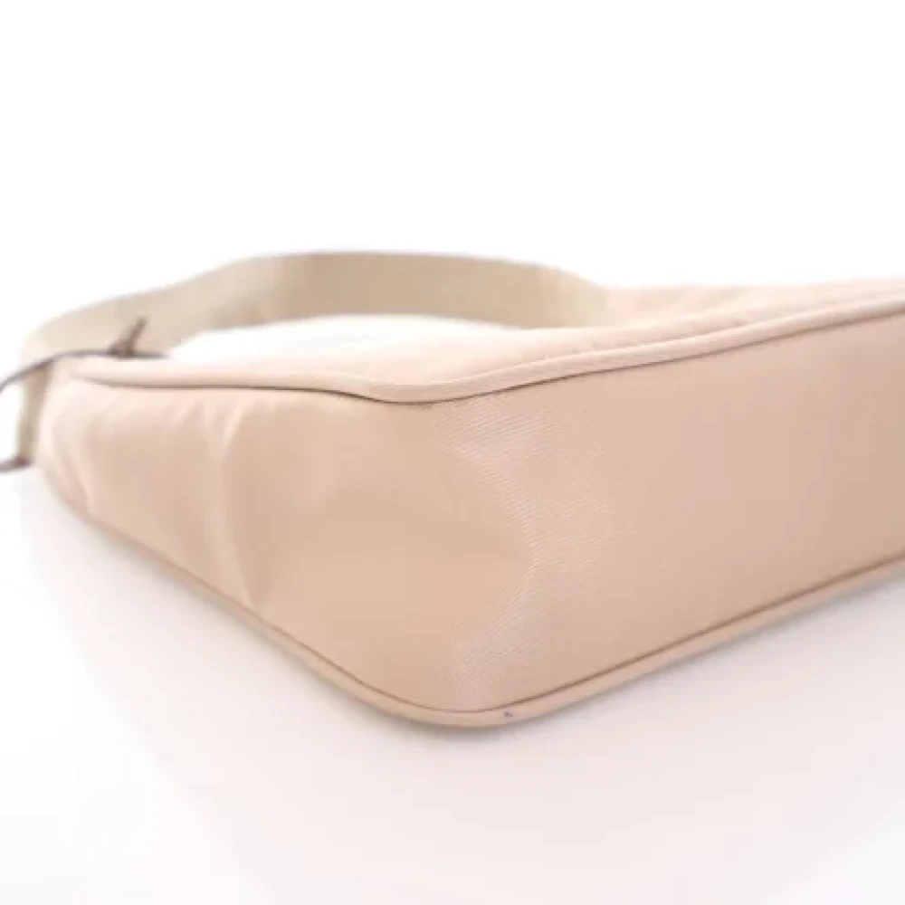 Prada Vintage Pre-owned Nylon handbags Beige Dames