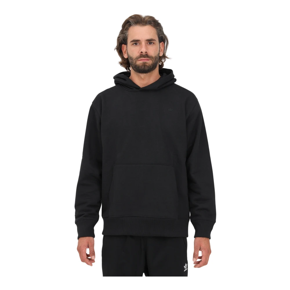 adidas Originals Zwarte Hoodie Premium Essentials Sweater Black Heren