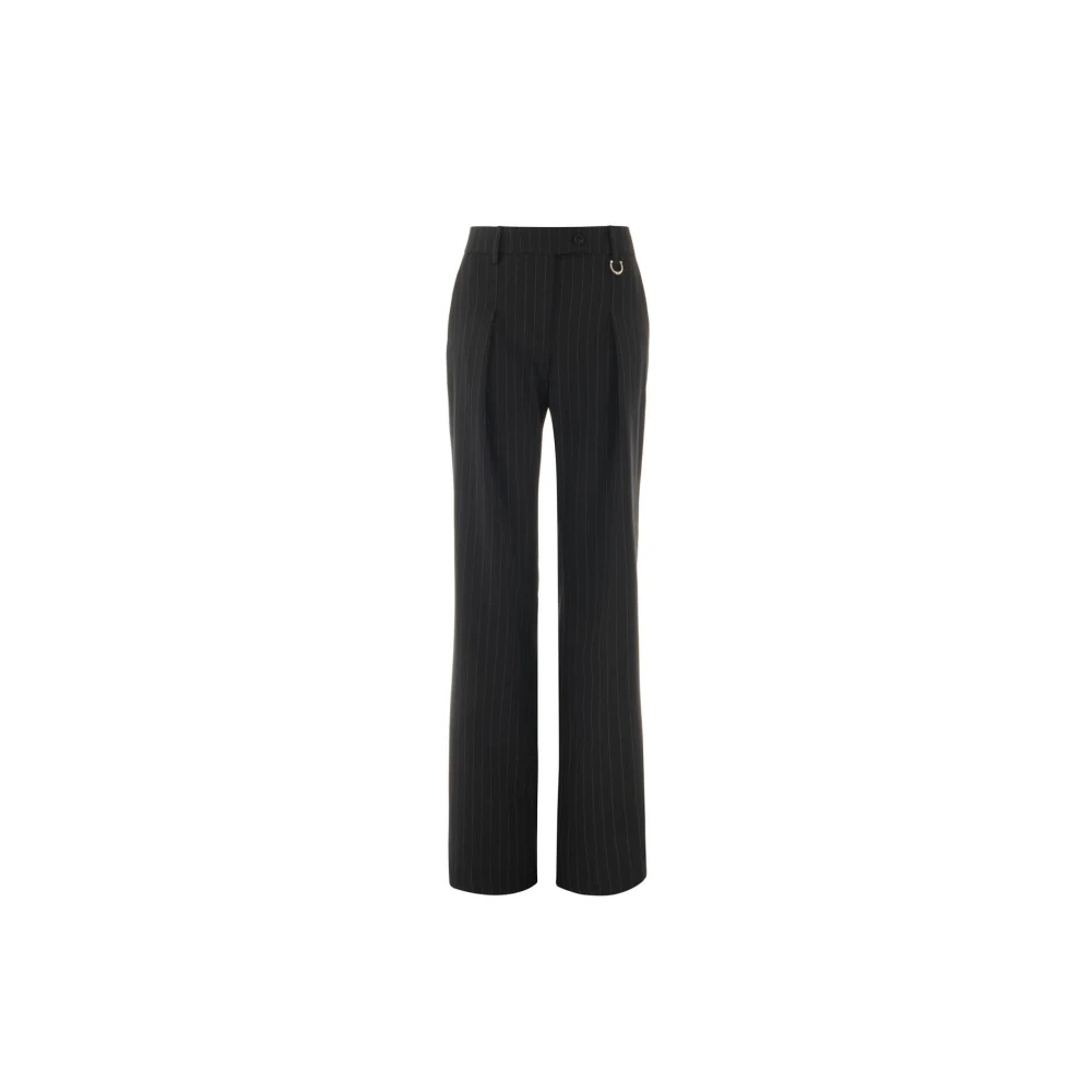 John Richmond Getailleerde broek met plooien Black Dames