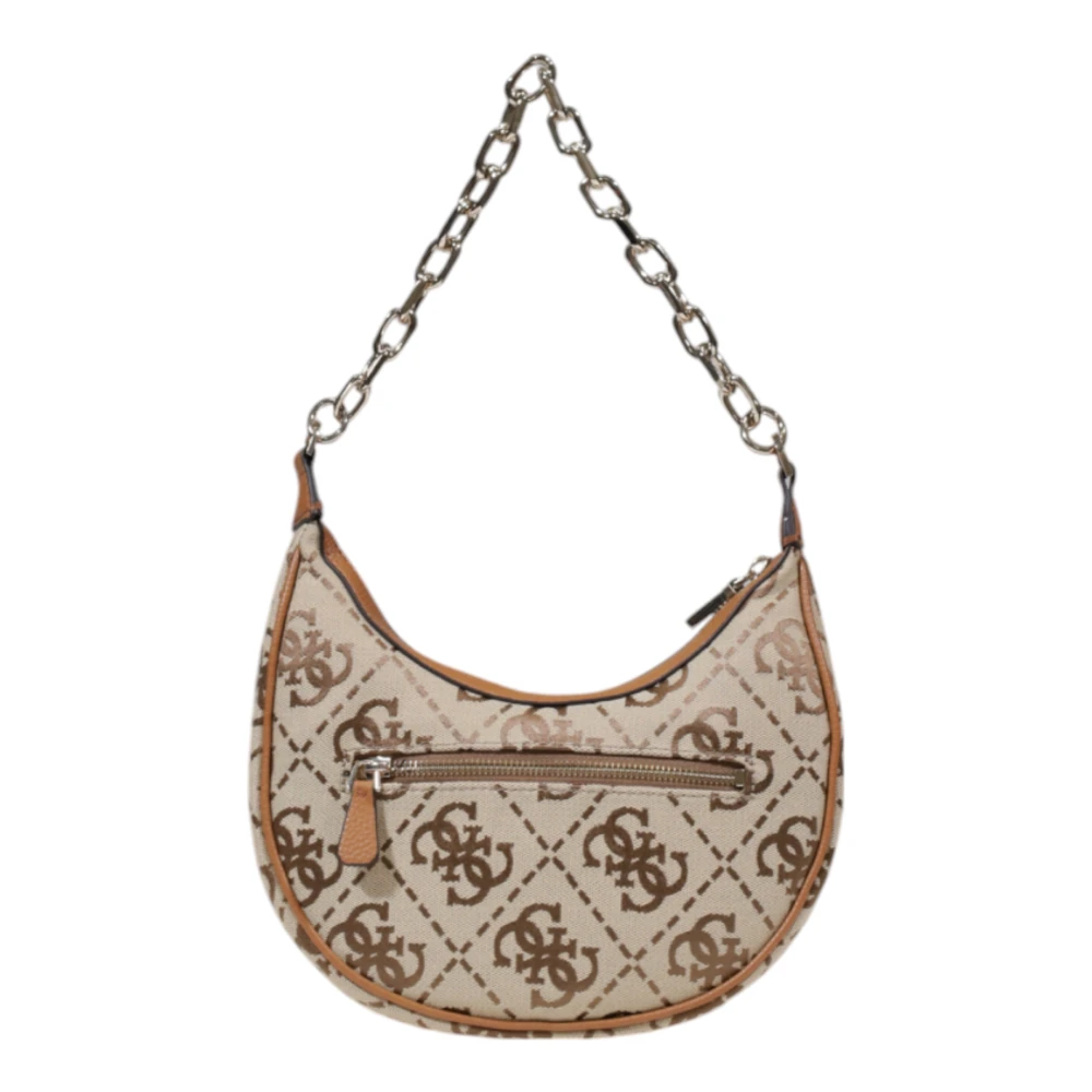 Guess Elegante Hobo Schoudertas voor Vrouwen Beige Dames