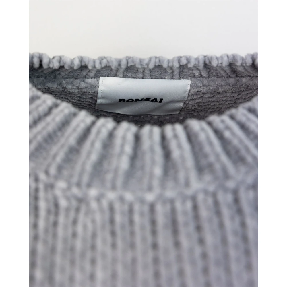 Bonsai Grijze Crewneck Sweater Katoen Ciniglia Gray Heren