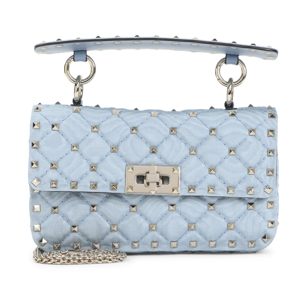 Valentino Garavani Women's Blue Rockstud Shoulder Bag - Handbags - One Size - Bags