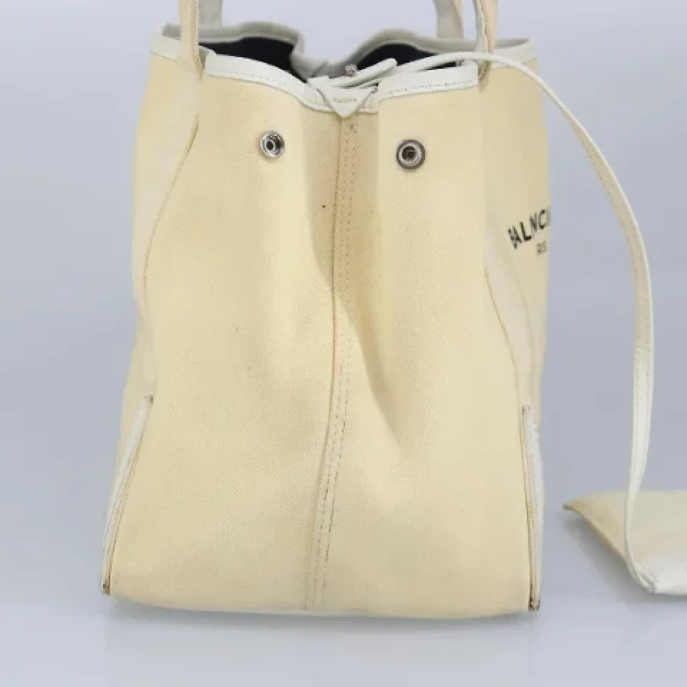 Balenciaga Vintage Pre-owned Canvas handbags Beige Dames