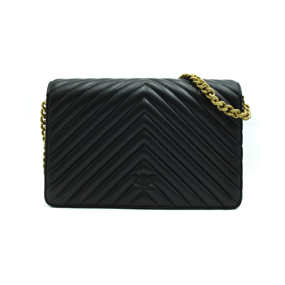 pinko Stijlvolle Schoudertassen Black Dames