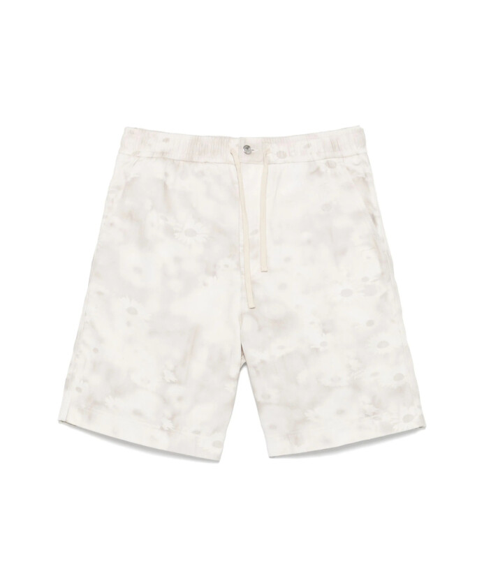 white-elasticated-drawstring-shorts