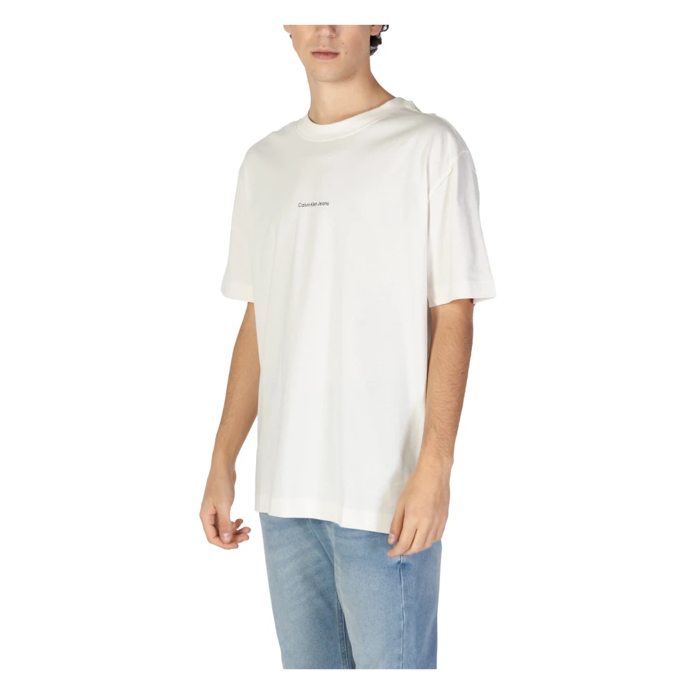 Calvin Klein Jeans Katoenen Heren T-shirt en Polo Beige Heren