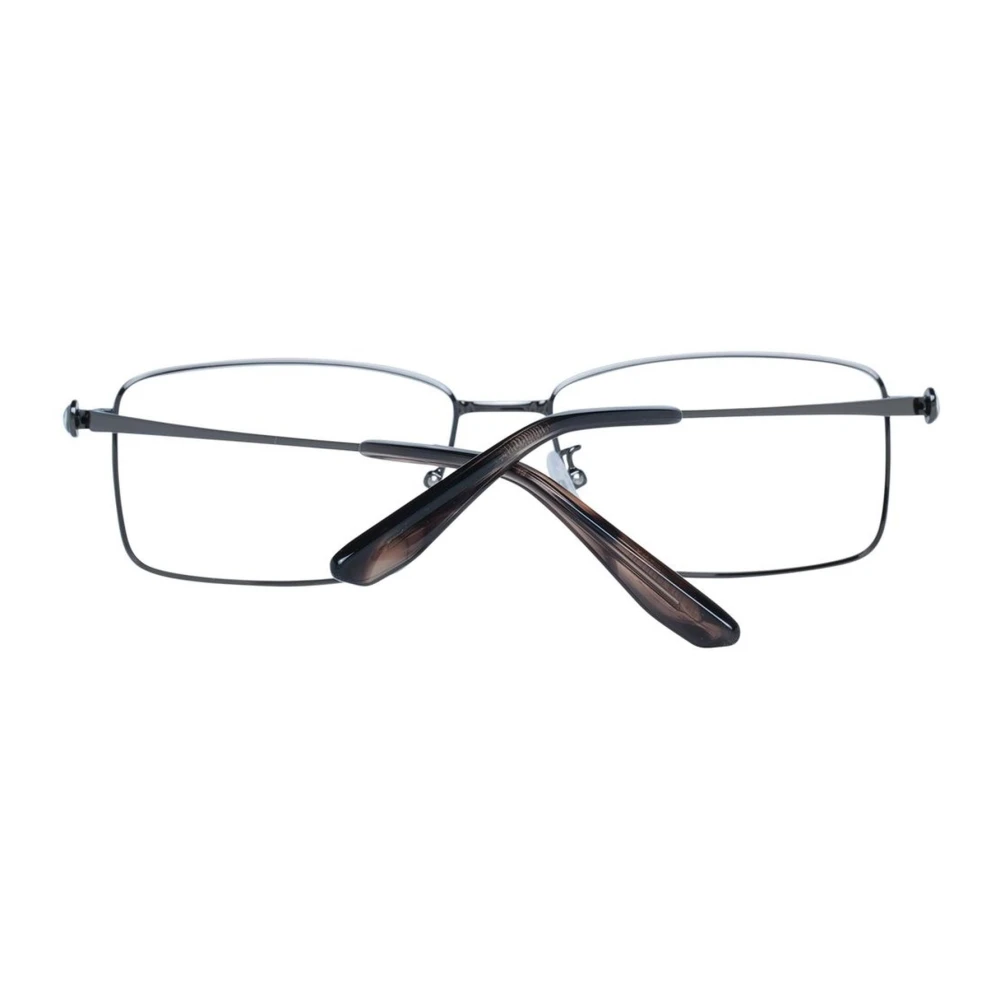 BMW Gunmetal Square Brilmonturen voor Mannen Gray Heren