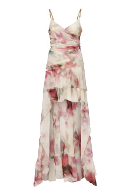 robe-rouge-sans-manches-a-volants