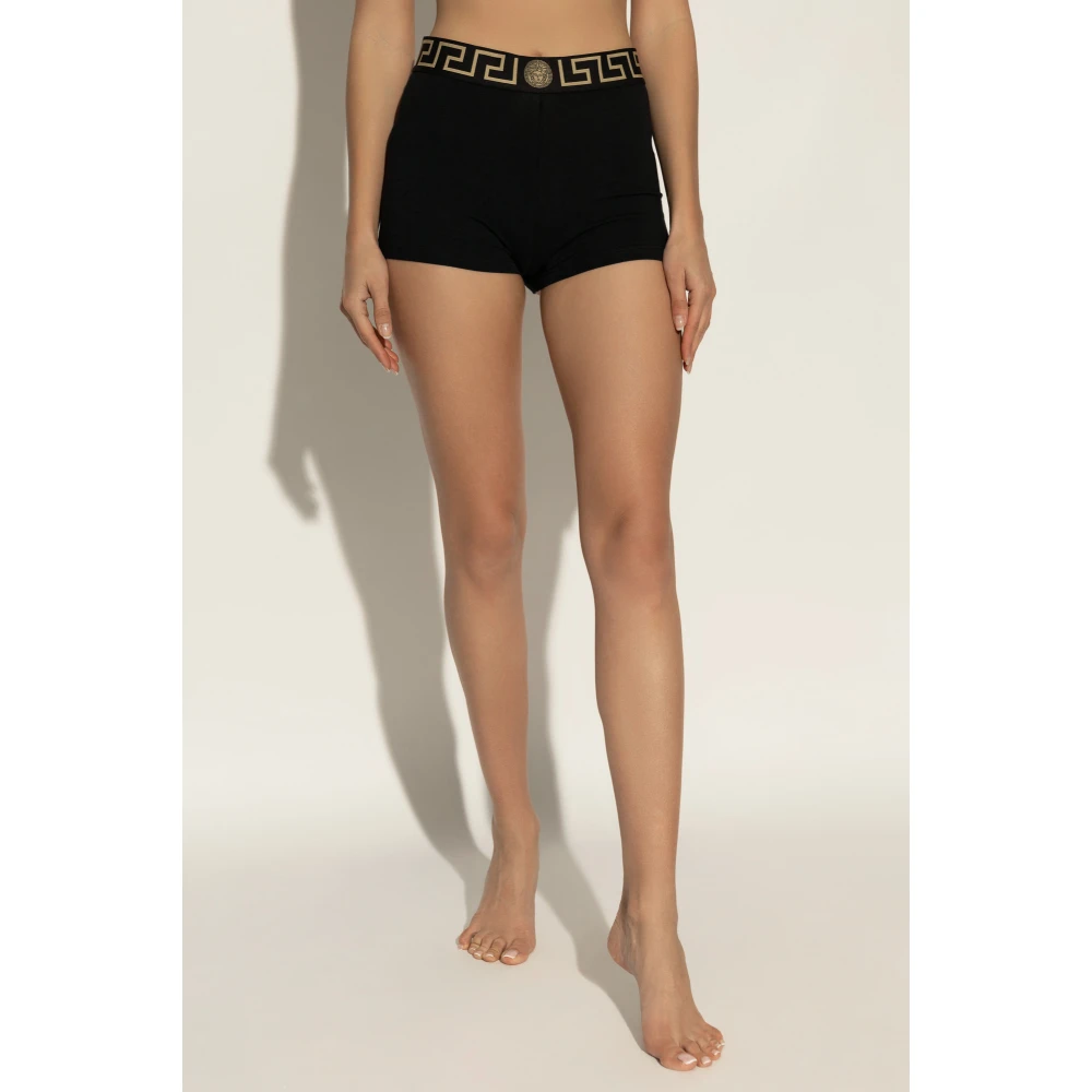 Versace Katoenen Boxershorts Black Dames