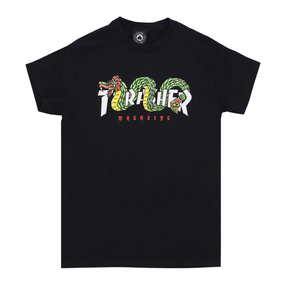Thrasher Zwarte Azteek Tee Heren T-shirt Black Heren