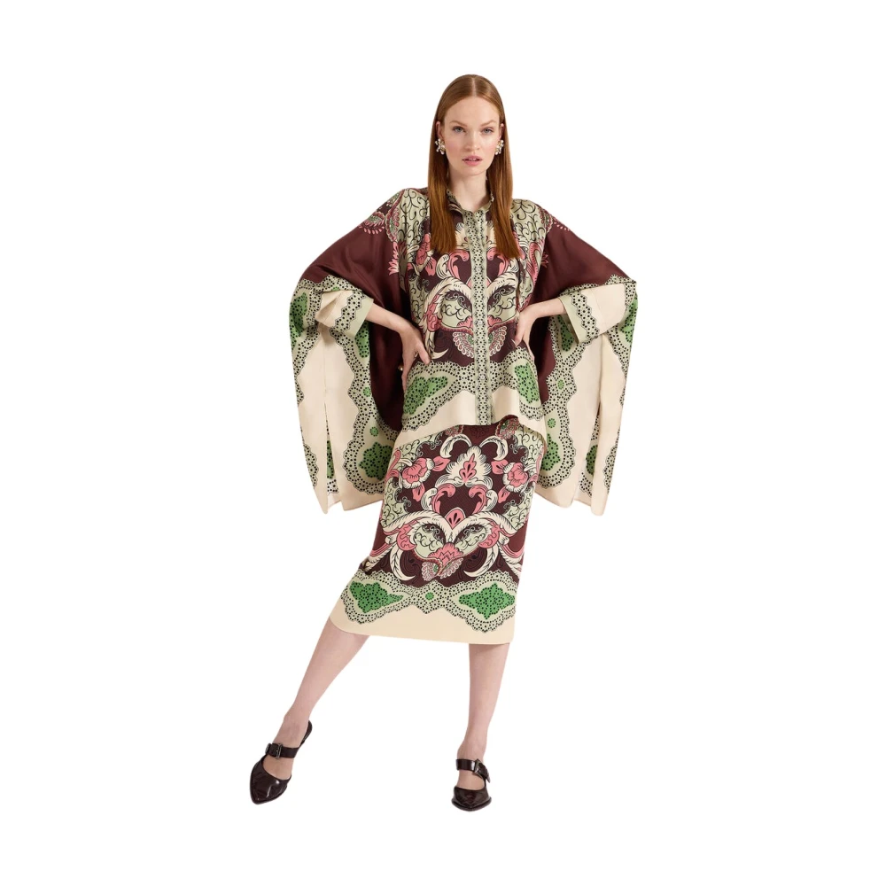 La Doublej Donna Multicolor - Gonna A Tubino In Velluto - Skirts - E -Xs