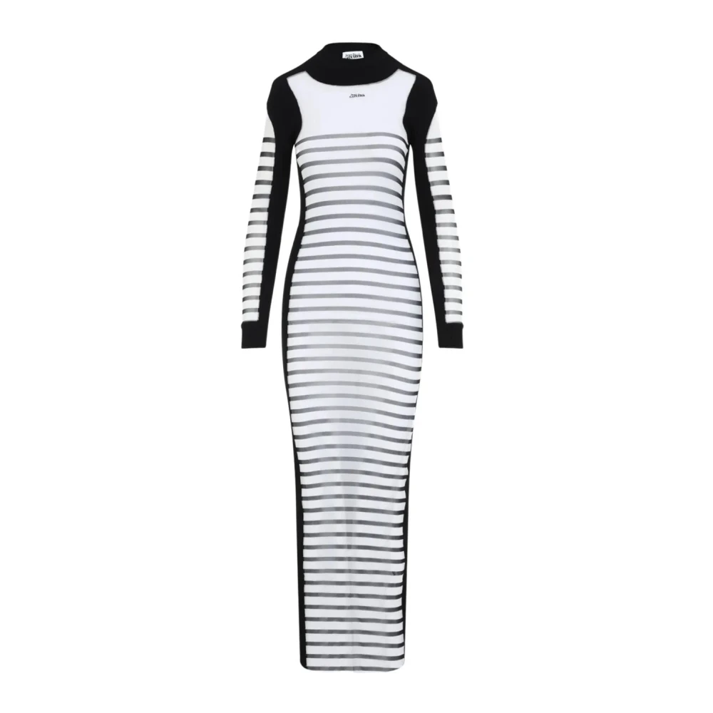 Jean Paul Gaultier Mesh & Gebreide Lange Mouwen Jurk Multicolor Dames