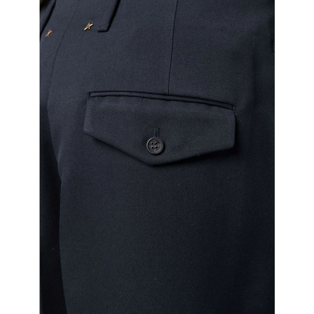 Golden Goose Blauwe Stijlvolle Broek Blue Heren
