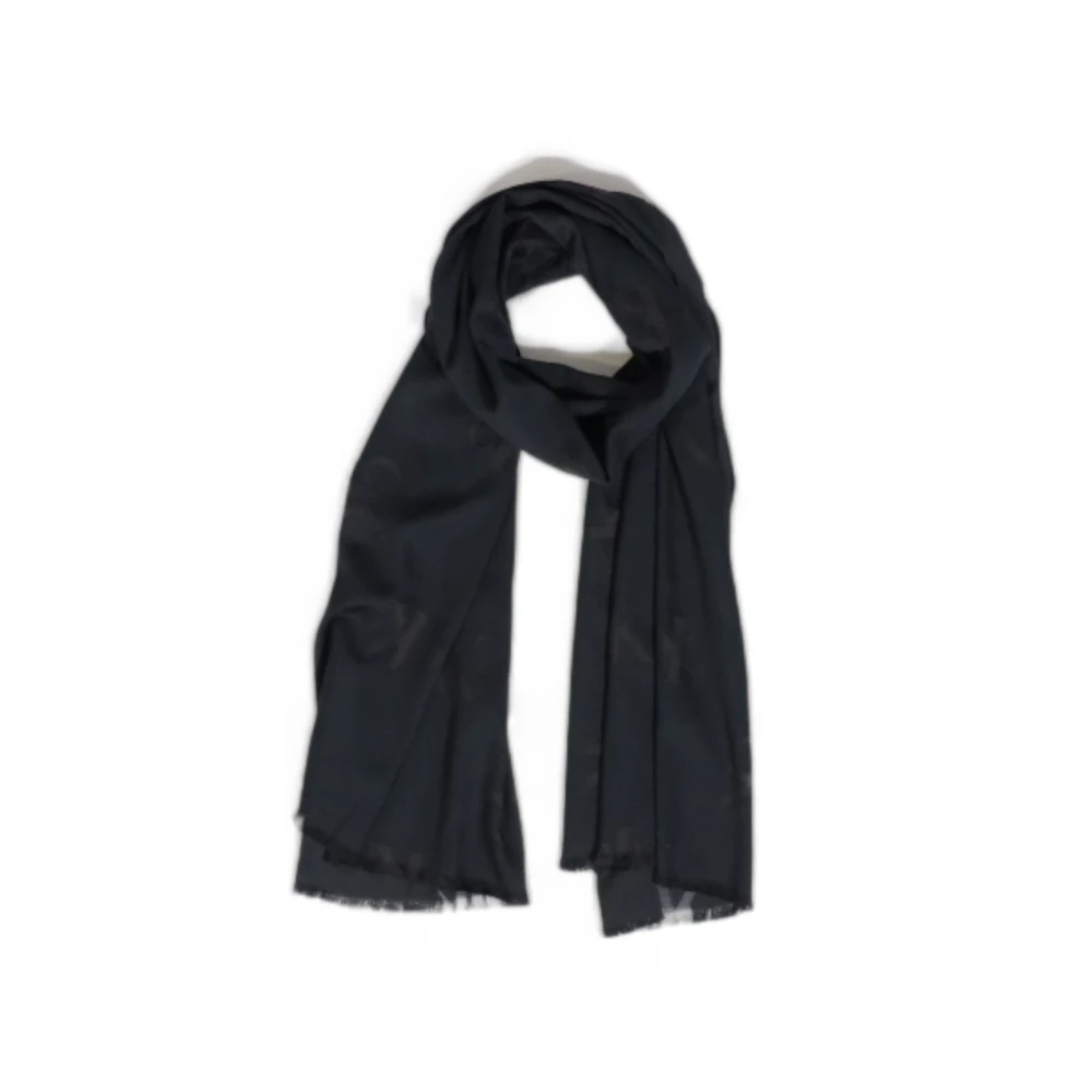Calvin Klein Elegant Print Sjaal Black Dames