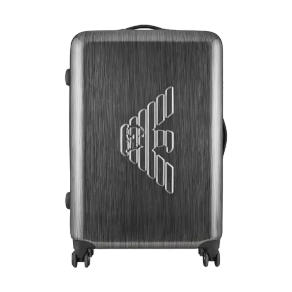 Emporio Armani Men's Gray Grande Trolley - Cabin Bags - One Size - Suitcases