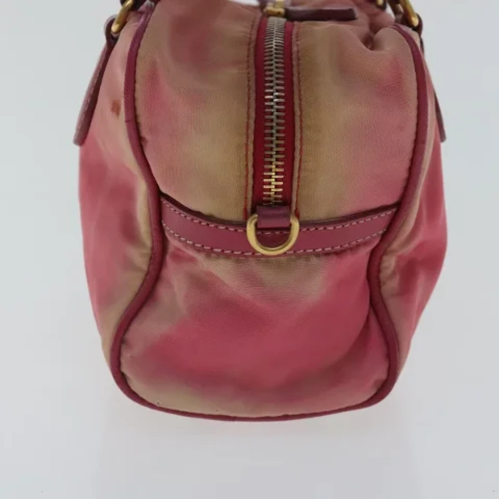 Prada Vintage Pre-owned Nylon handbags Pink Dames